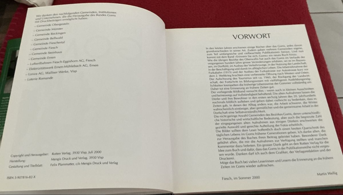 Libri: Goms - Erinnern Sie sich, Martin Wellig – Usato da Naters venduto da seidengut 3