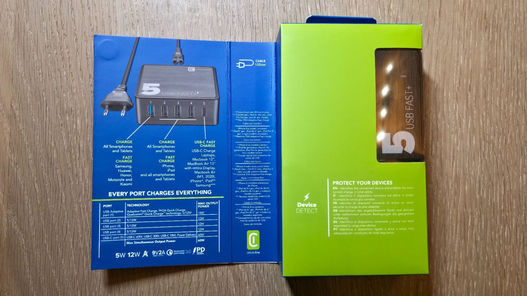 Caricabatterie: USB Ladegerät, 60W, Cellularline Multipower 5 Fast+ / OVP – Nuovo (secondo la descrizione) da Sirnach venduto da TheMrFreeman 4