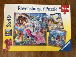Ravensburger Puzzle 3x49 Meerjungfrauen Neu