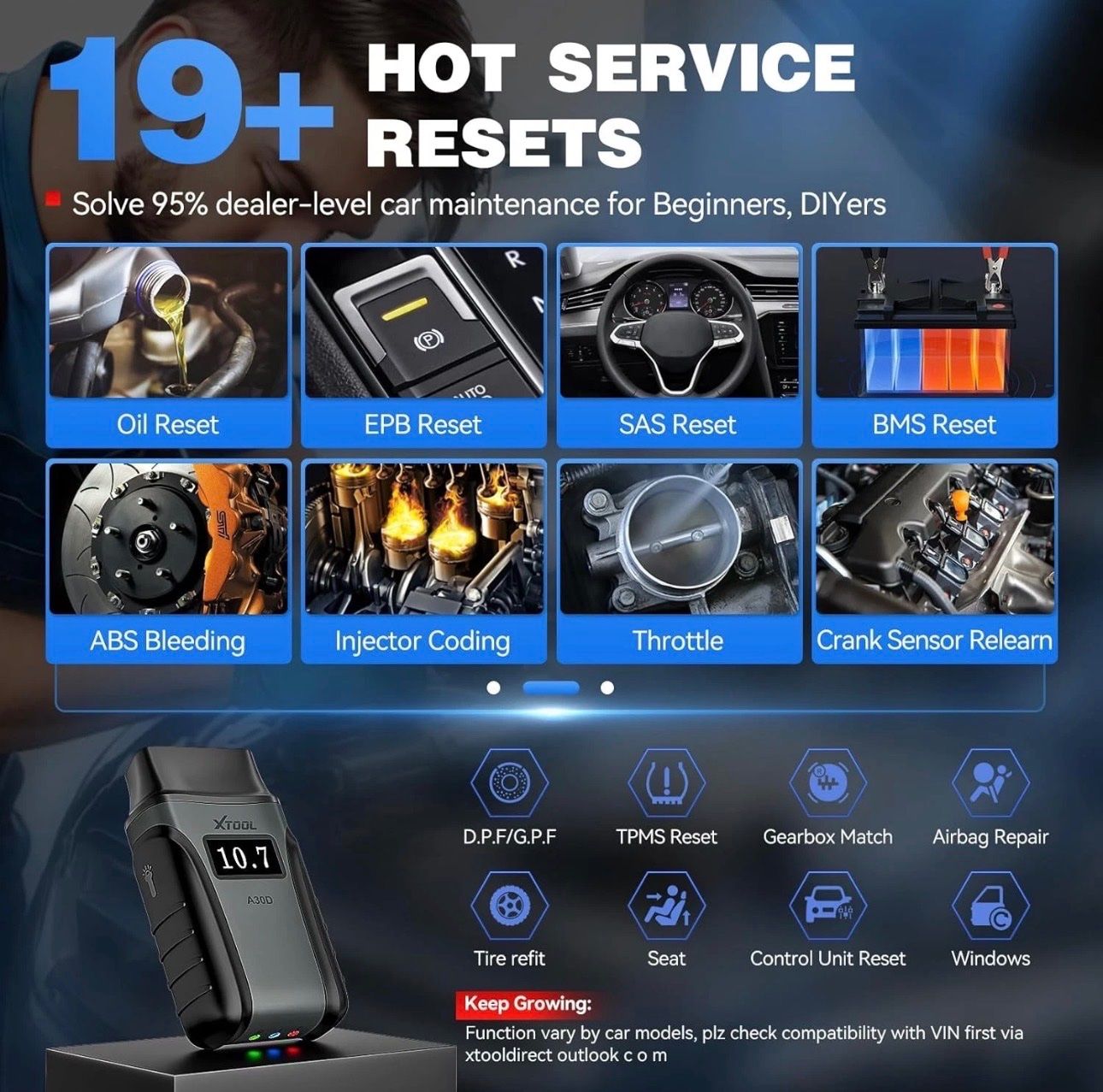 Unità & Adattatore: ORIGINAL XTOOL KIT A30D V2.0 BT  Auto KFZ OBD2 Diagnosegerät – Nuovo e nell'imballaggio originale da Frauenfeld venduto da iphone6 4