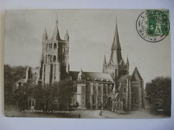 Cartoline postali: AK  Lausanne - La Cathédrale – Usato da Gundetswil venduto da Egro01