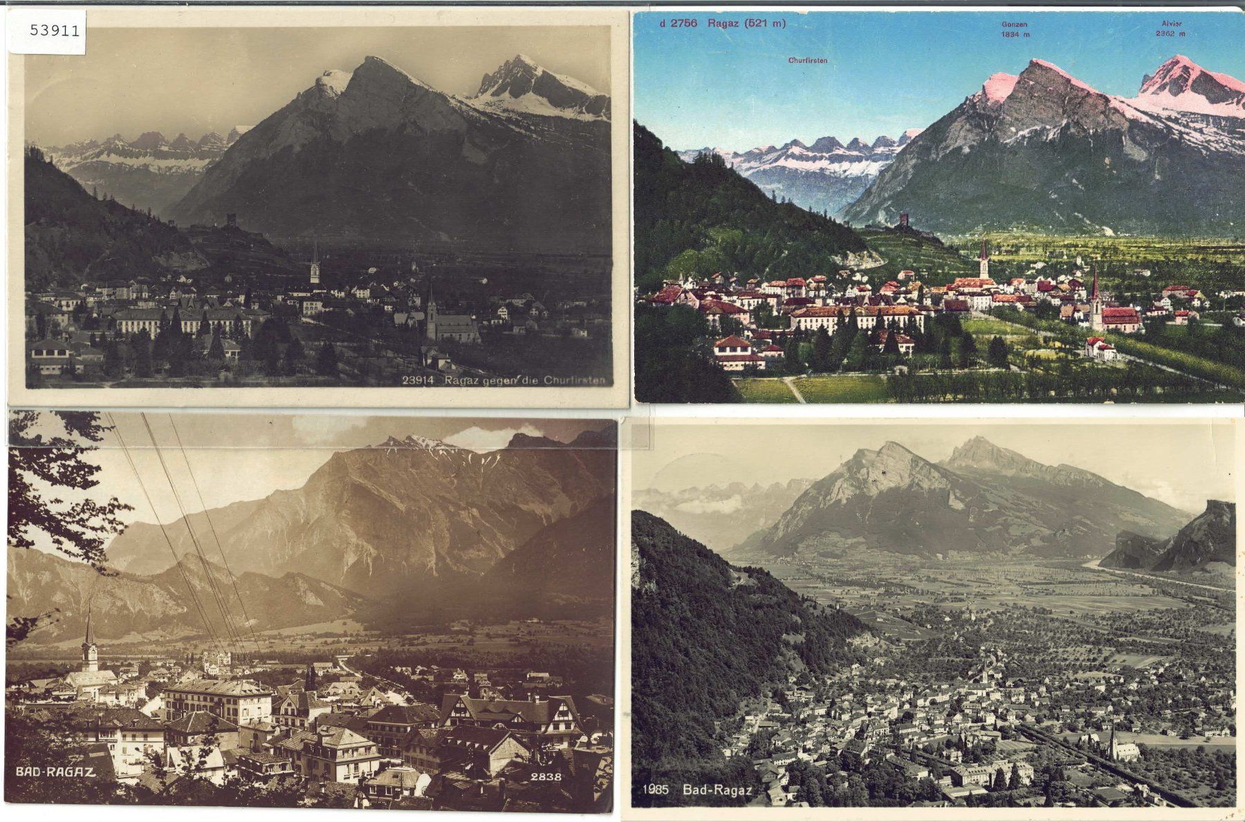 Cartes postales: 4 AK - Bad Ragaz – D'occasion à Ettingen par Kartenplanet