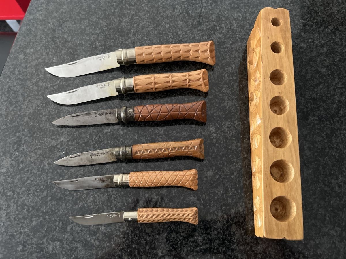 Opinel Coltelli tascabile: 6 couteaux customisé Opinel  – Usato da Glis venduto da king-of-convenience