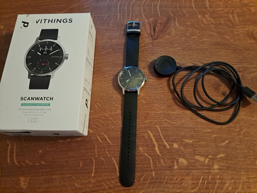 Withings Scanwatch - Montre Connectée Hybride Avec ECG, Fréquence Cardiaque, SPO2 Et Suivi Du