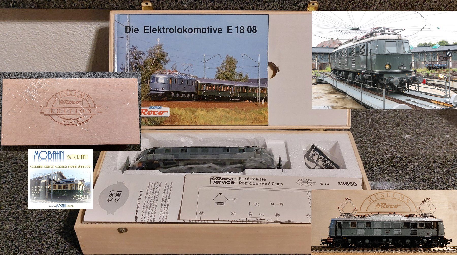 Roco Modellini di ferrovie: Roco 43660 - E-Lok E 18 08 der DR - rare MUSEUMS EDITION! – Nuovo e nell'imballaggio originale da Rotkreuz venduto da MOBAHN-1zu87 9
