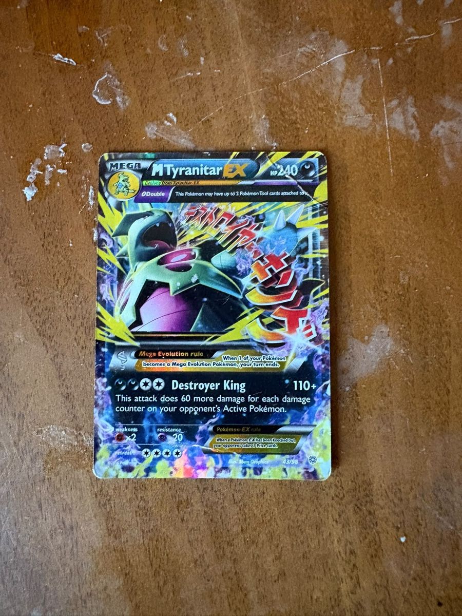 Pokémon Carte collezionabili: Carte Pokémon Mega Tyranitar EX FR 240 HP – Usato da Vaulruz venduto da emi_zgp8