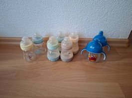 Schoppen, Trinklernbecher, Aventbecher und Lätzchen