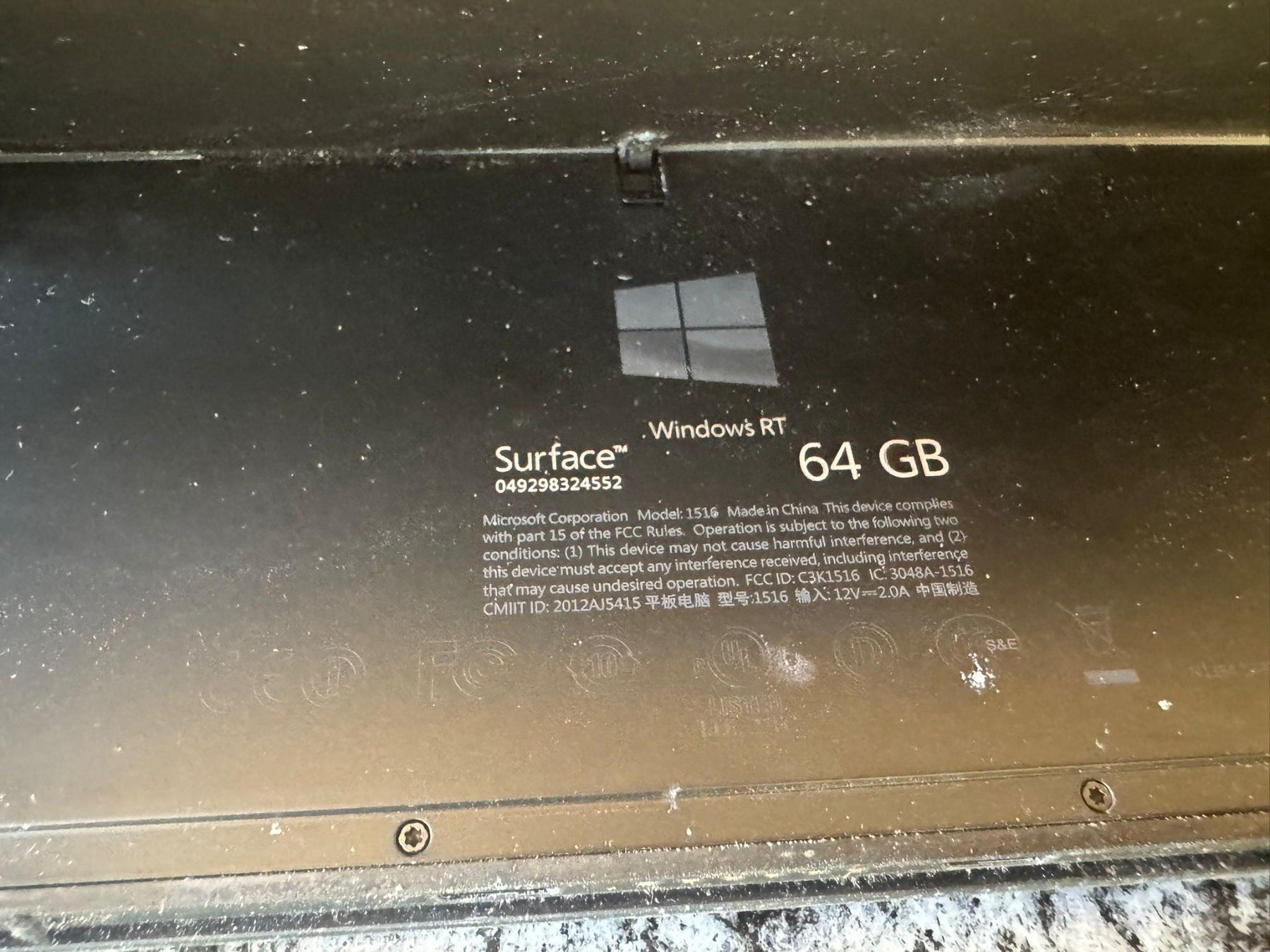 Microsoft Tablet PC: Surface RT 64GB - ungeprüft!! Ab 12CHF!! – Defekt aus Olten von HoYa01 2