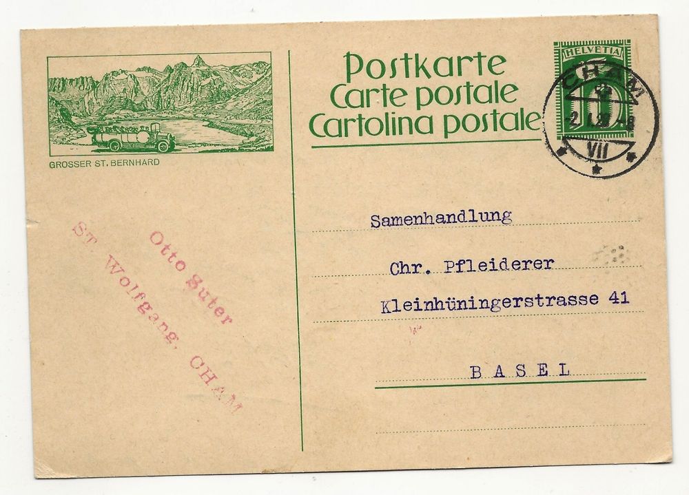 Bildpostkarte Grosser St. Bernhard 1928 jp Kaufen auf Ricardo