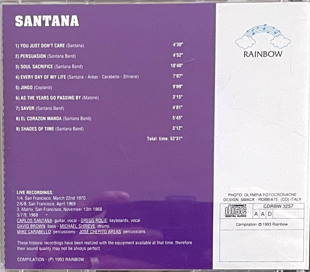 CDs: Santana - Live Recordings – Gebraucht aus Savagnier von Ne2065 1