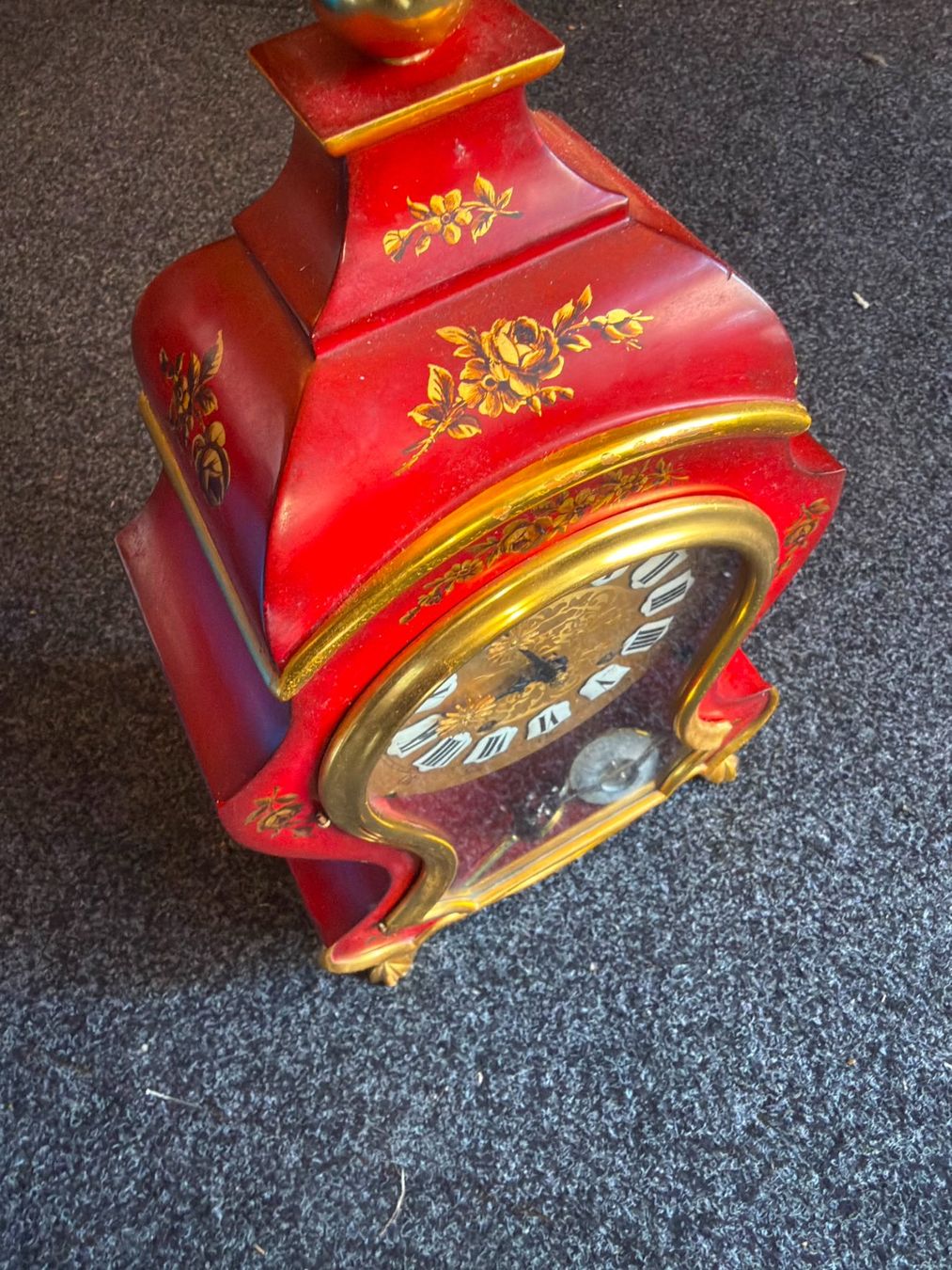Zenith Orologi da terra & Orologi da parete: Zenith Pendeluhr Rot-Gold – Usato da Luzern venduto da Elgordo7 1