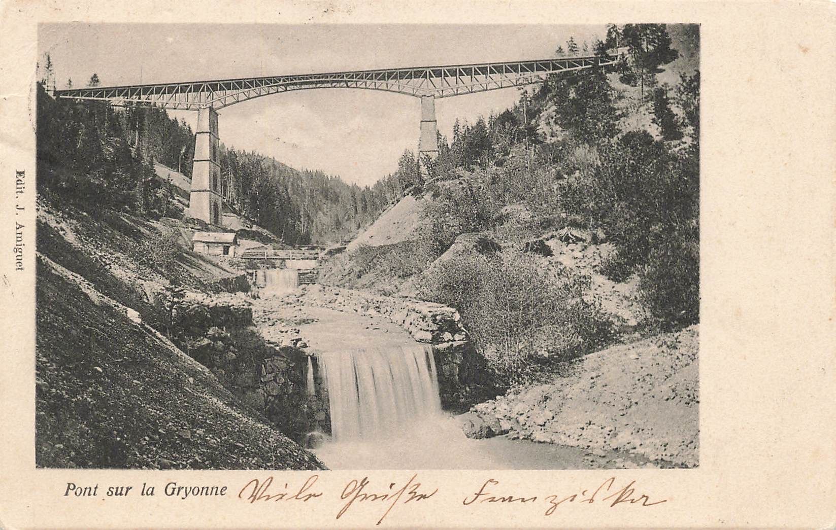 Ansichtskarten: Gryonne VD Eisenbahnbrücke – Gebraucht aus Biasca von Blenio71