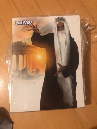 Halloween Fasnacht Kostüm, Zauberer/Druide, Grösse L