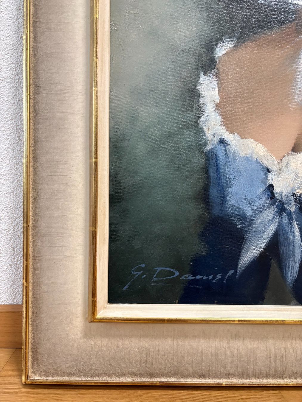 Tableaux: 71x81/ G.Daniel/ Öl Gemälde elegante Dame wunderhübsch – D'occasion à Ottenbach par TimelessEmotions. 8