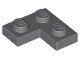 Lego Dark Bluish Gray Plate 2 x 2 Corner 38 Stück