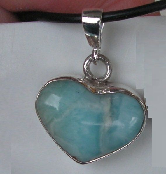 Ciondoli: ♥ LIEBE - FREUNDSCHAFT - ODER - EIN LARIMAR HERZ ANHÄNGER ♥ – Nuovo (secondo la descrizione) da Derendingen venduto da Editka 3