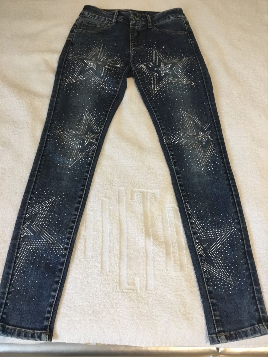 Jeans: Jeans Hose mit glitzernden Sterne – Gebraucht aus Aarau von romiana01 2