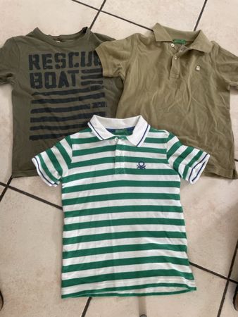 Benetton T-Shirts, 3er Set, Gr. 130- Super Deal!
