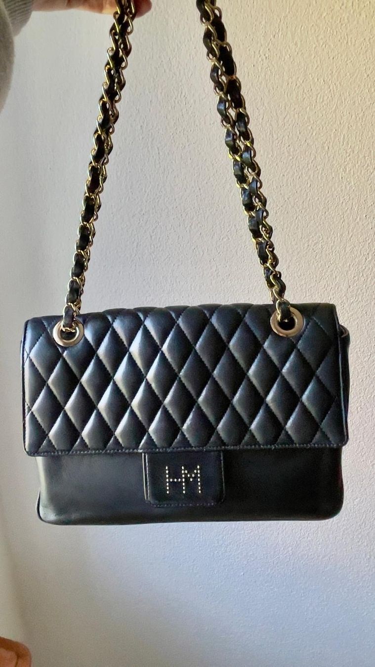 Borse da donna: Hanae Mori Handtasche, schwarz, Top Zustand – Usato da Horgen venduto da Warrior11