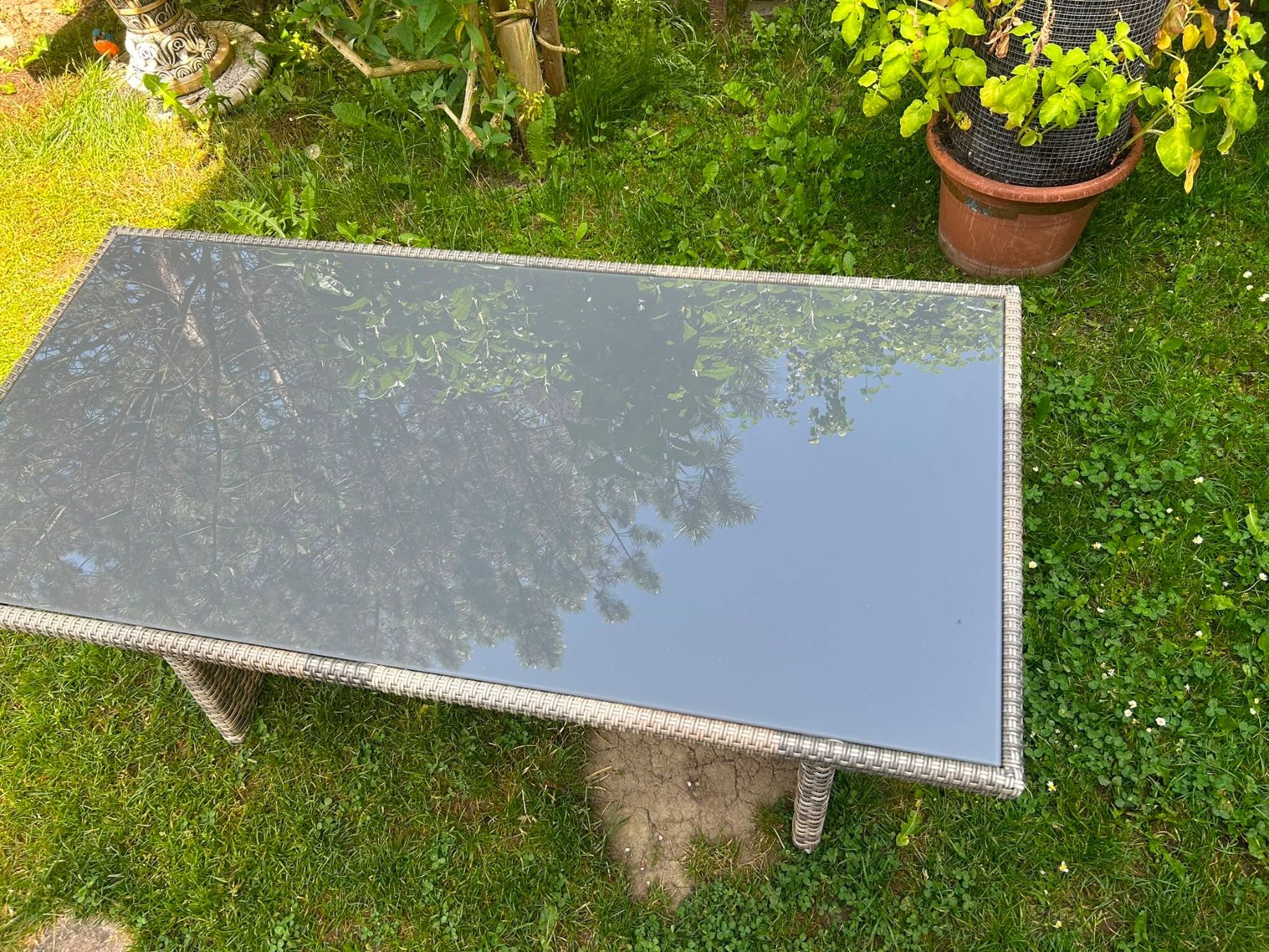 Set di tavolo e panche: Glastisch – Usato da Salmsach venduto da tko77 4