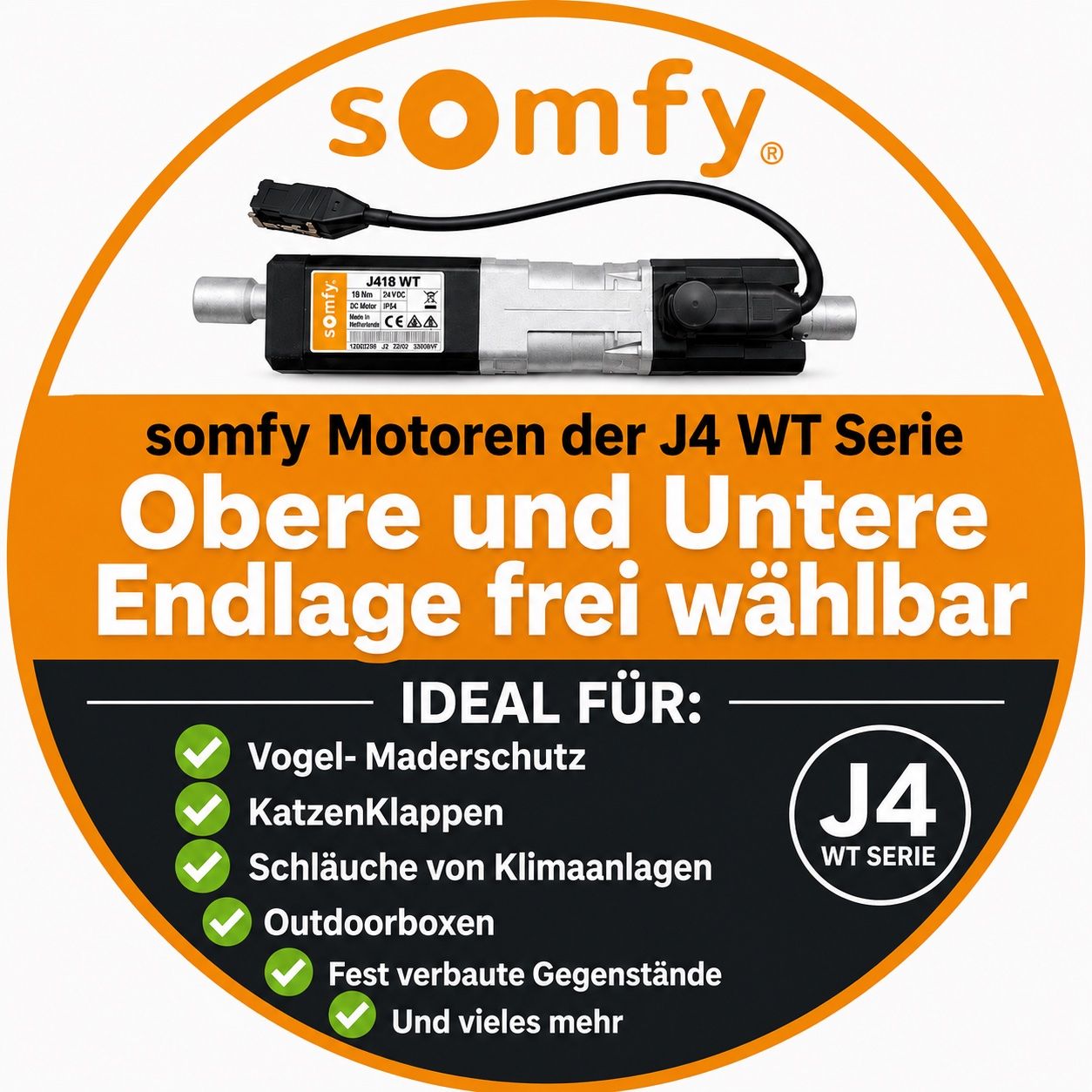 Somfy Tende da sole: Somfy J418 2WT absolute Neuware Storen Motor – Nuovo e nell'imballaggio originale da Zürich venduto da Shalashaska 3