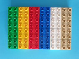 Lego Duplo (K18) 24 Bausteine 2x2 Noppen