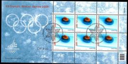 2005 Kleinbogen Turin Curling 1181 Ersttag