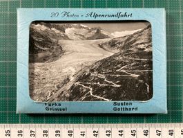 Alpenrundfahrt, 20 Photos, alte Souvenir Mappe, Tourismus