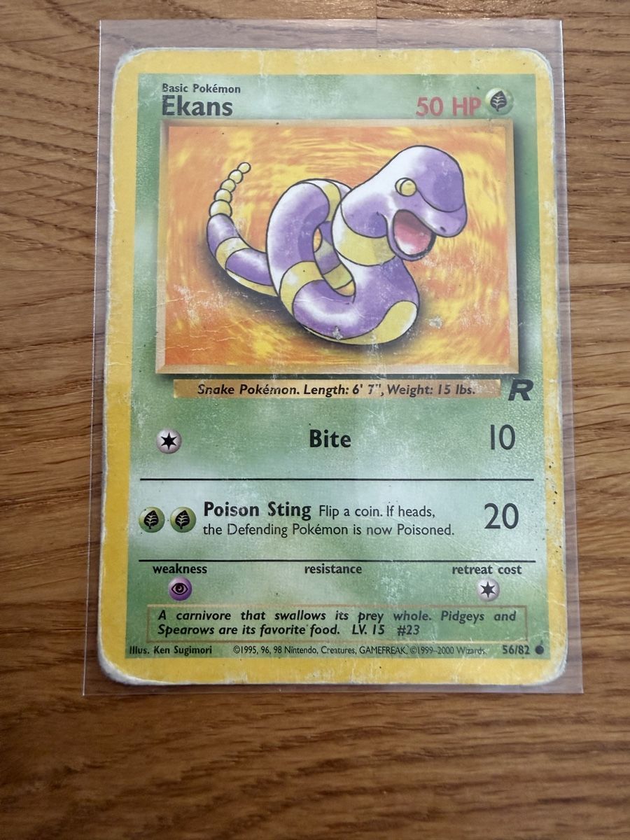 Pokémon Carte collezionabili: Ekans 56/82 – Usato da Amriswil venduto da sim_nlb6