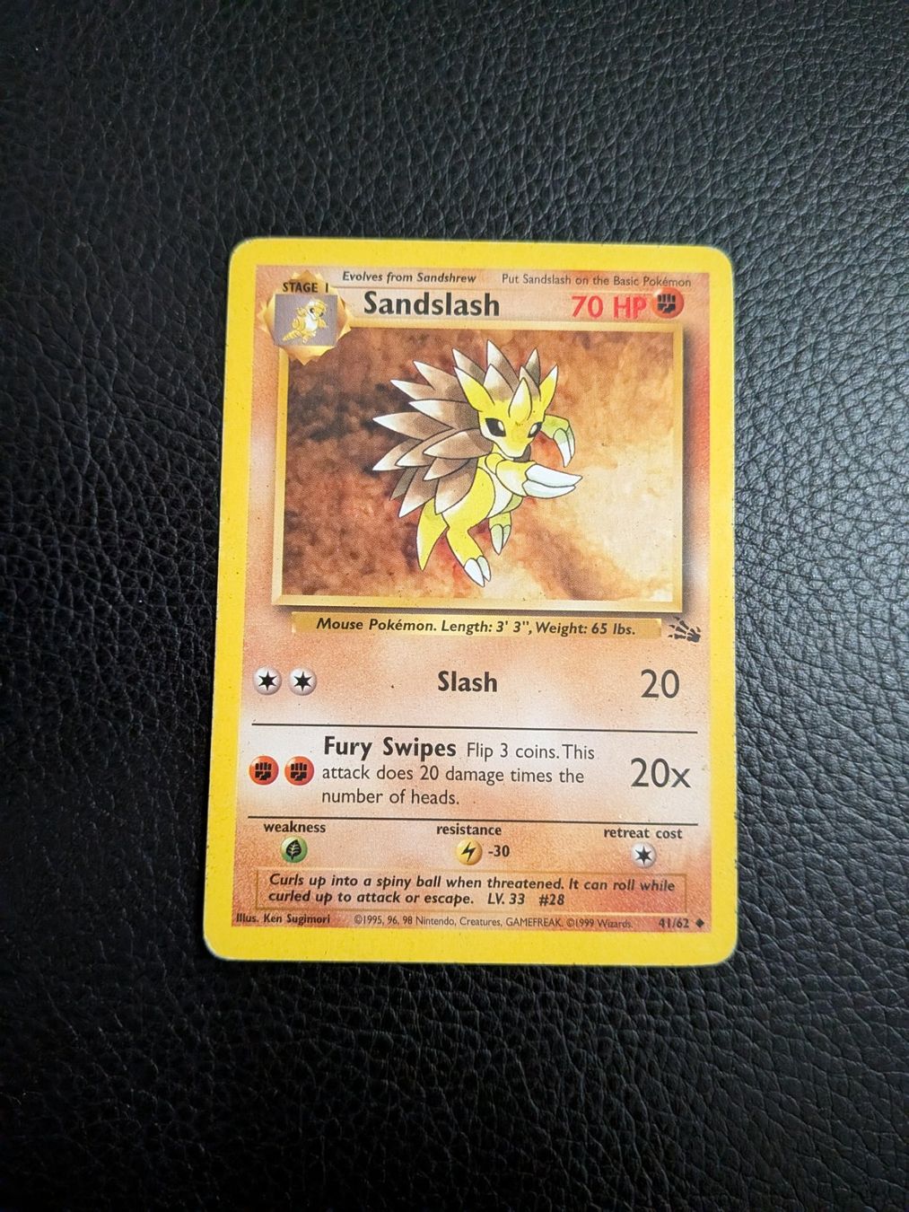 Pokémon Carte collezionabili: Fossil Sandslash 41/62 Ab 1 – Usato da Paradiso venduto da Pkmn10