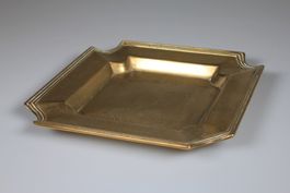 Vintage Messing-Aschenbecher quadratisch