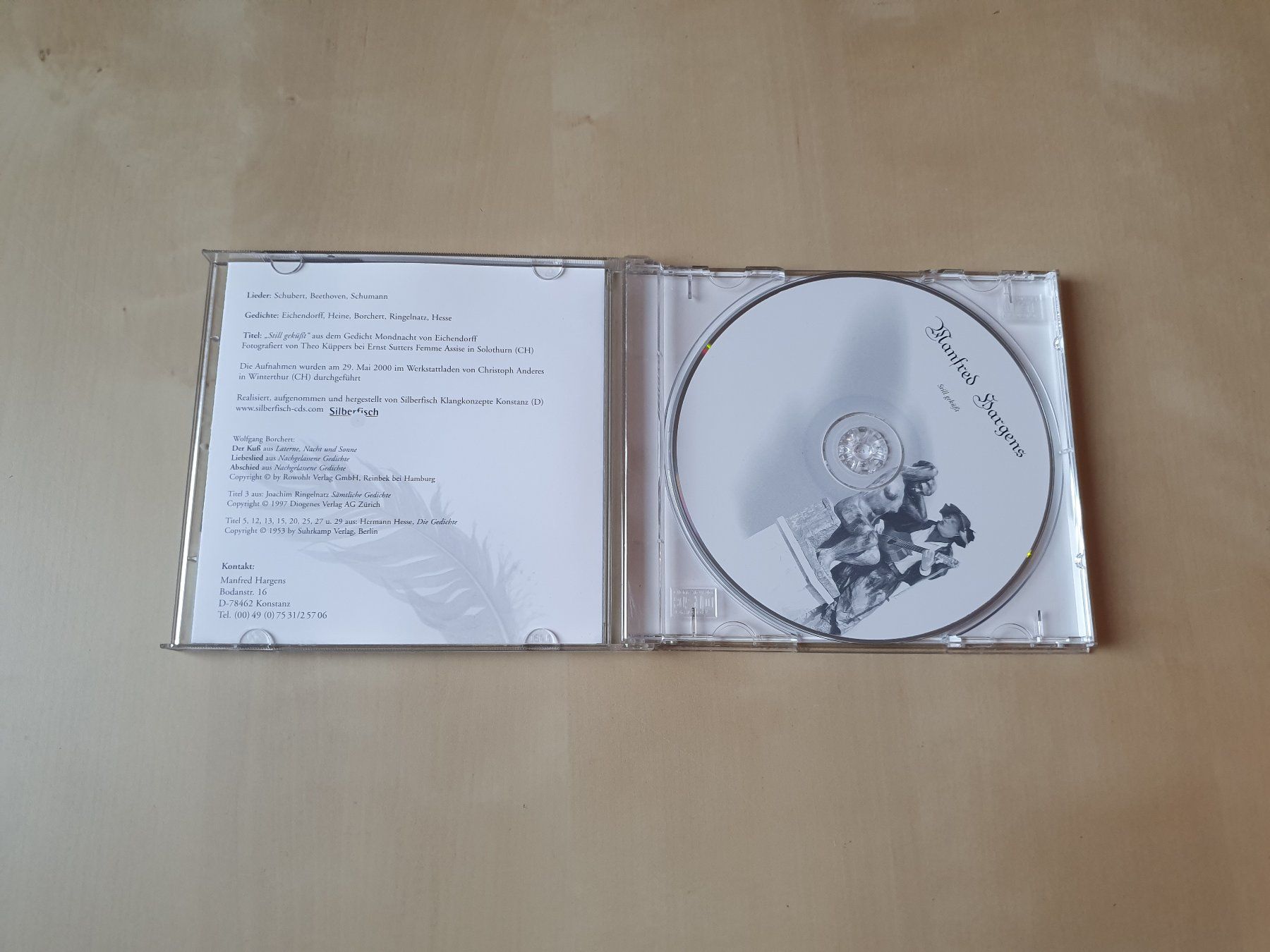 CD: Manfred Hargens Still geküsst – Usato da Stansstad venduto da collectorsshop 2