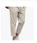 NEUE bequeme Herren Casual Hose beige Gr. M - 225387