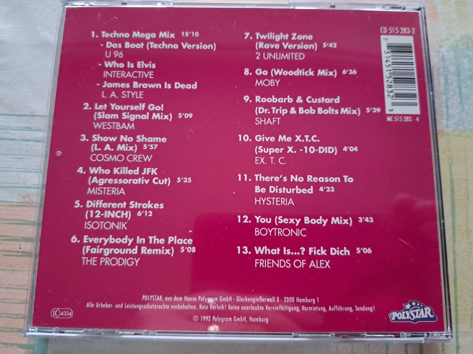 CDs: Cd Techno  – D'occasion à Pully par bro_n52j 1