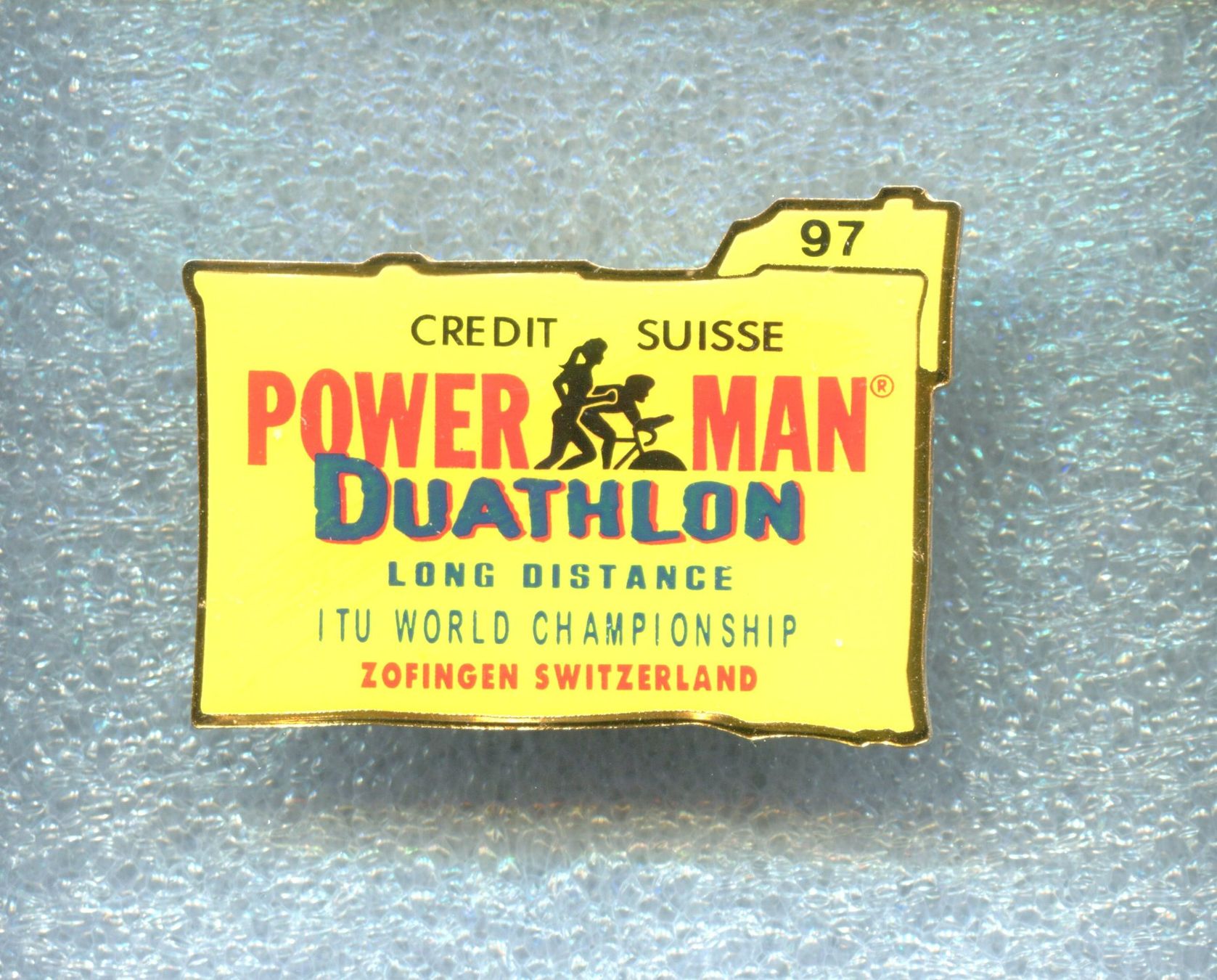 Placchette & Badge: CREDIT SUISSE  POWER MAN '97 – Usato da Winterthur venduto da Sammleroase
