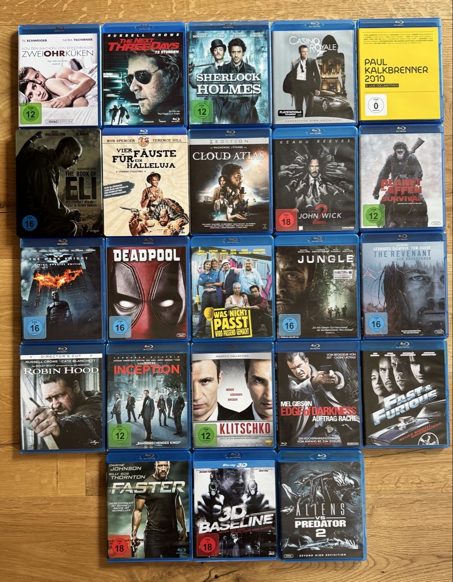 Tous les DVDs: Blu-ray Sammlung 24 Stk. – D'occasion à Lichtensteig par Schwunghead
