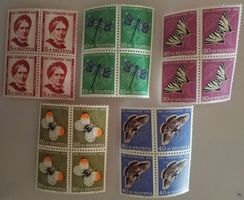 1951, Pro Juventute Satz im 4-Block postfrisch