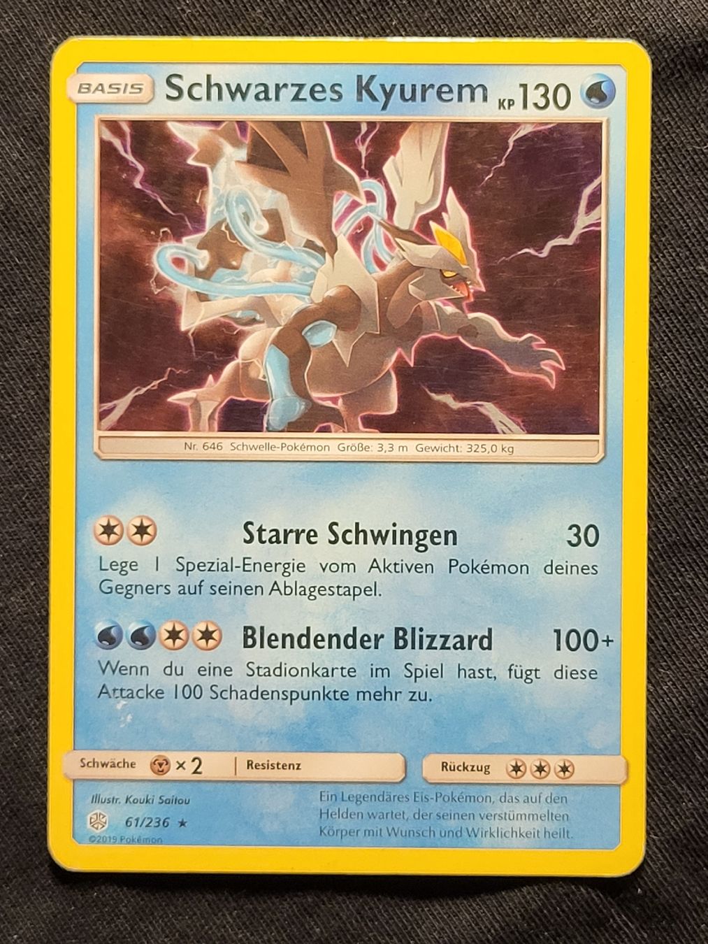 Pokémon Carte collezionabili: Schwarzes Kyurem 61/236 Holo – Usato da Grindelwald venduto da lego9