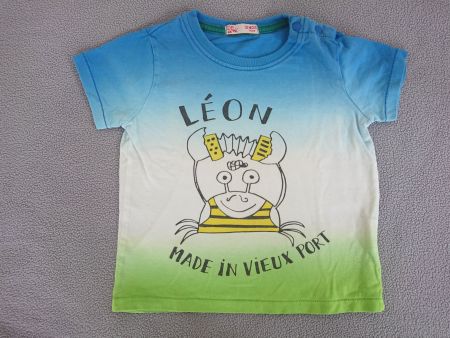 Baby Boy T-Shirt Léon Gr. 74 9-12Mt 100% Baumwolle