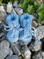 Finkli / Babyfinkli handgestrickt hblau