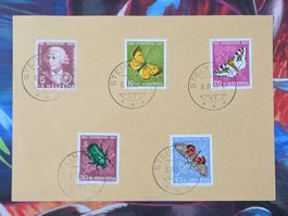 CL33 Document + Timbre Suisse 1958