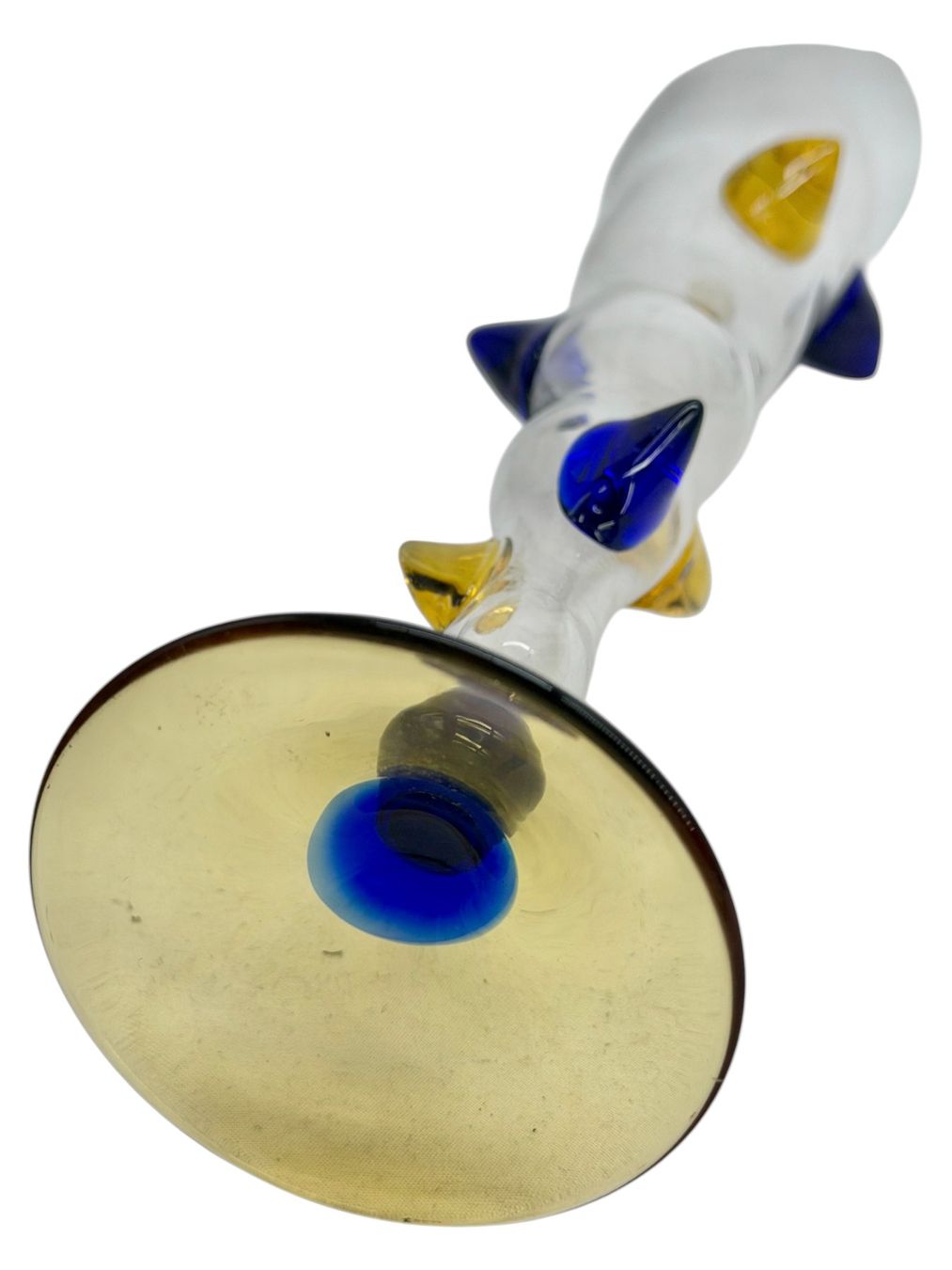 Murano Vasi & Recipienti: Vase flute verre multicolore de Murano, H 26 cm – Usato da Morges venduto da 1tiquaire 9