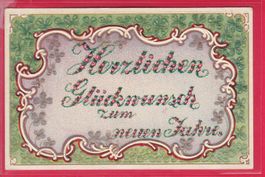 PRÄGEKARTE, HERZLICHEN GLÜCKWUNSCH ZUM NEUEN JAHRE, 30.12.09