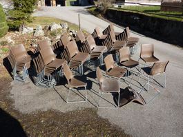 110 stapelbare Stühle Gartenstühle Stapelstühle Schaffner