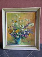 Antikes Gemälde Armin Schwarzenbach Blumen 1946