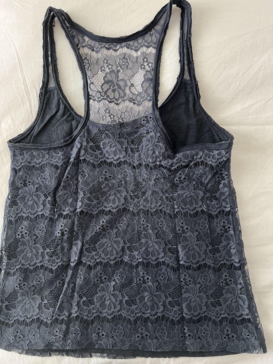 T-shirt: Shirt A & F dunkelblau mit Durchbruchmuster – Nuovo (secondo la descrizione) da Fraubrunnen venduto da Vpeck 1