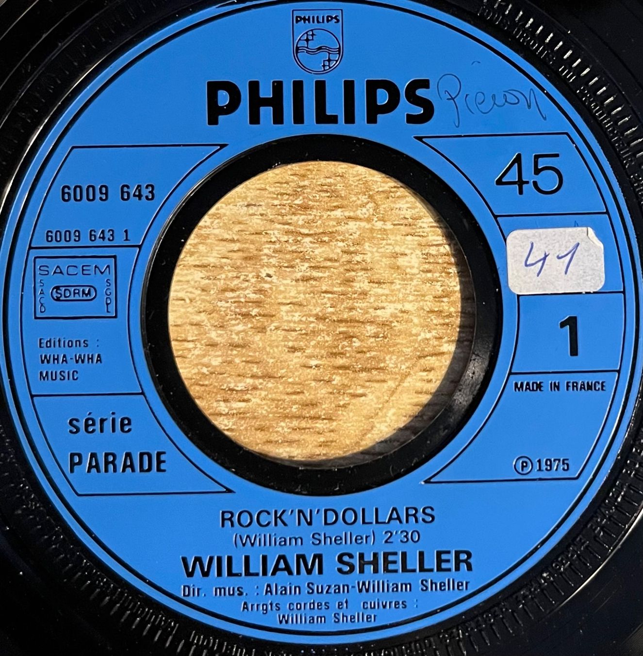 Vinyles: WILLIAM SHELLER - ROCK'N 'DOLLARS – D'occasion à Bussigny par vinyl-pas-cher 2