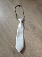 Kinderkrawatte mit Gummiband, festlich weiss, Einheitsgrösse