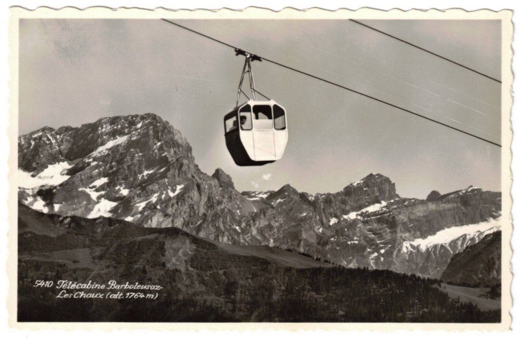 Cartes postales: Gryon - Gondelbahn Barboleusaz--Les Chaux – D'occasion à Binningen par Mountainrider