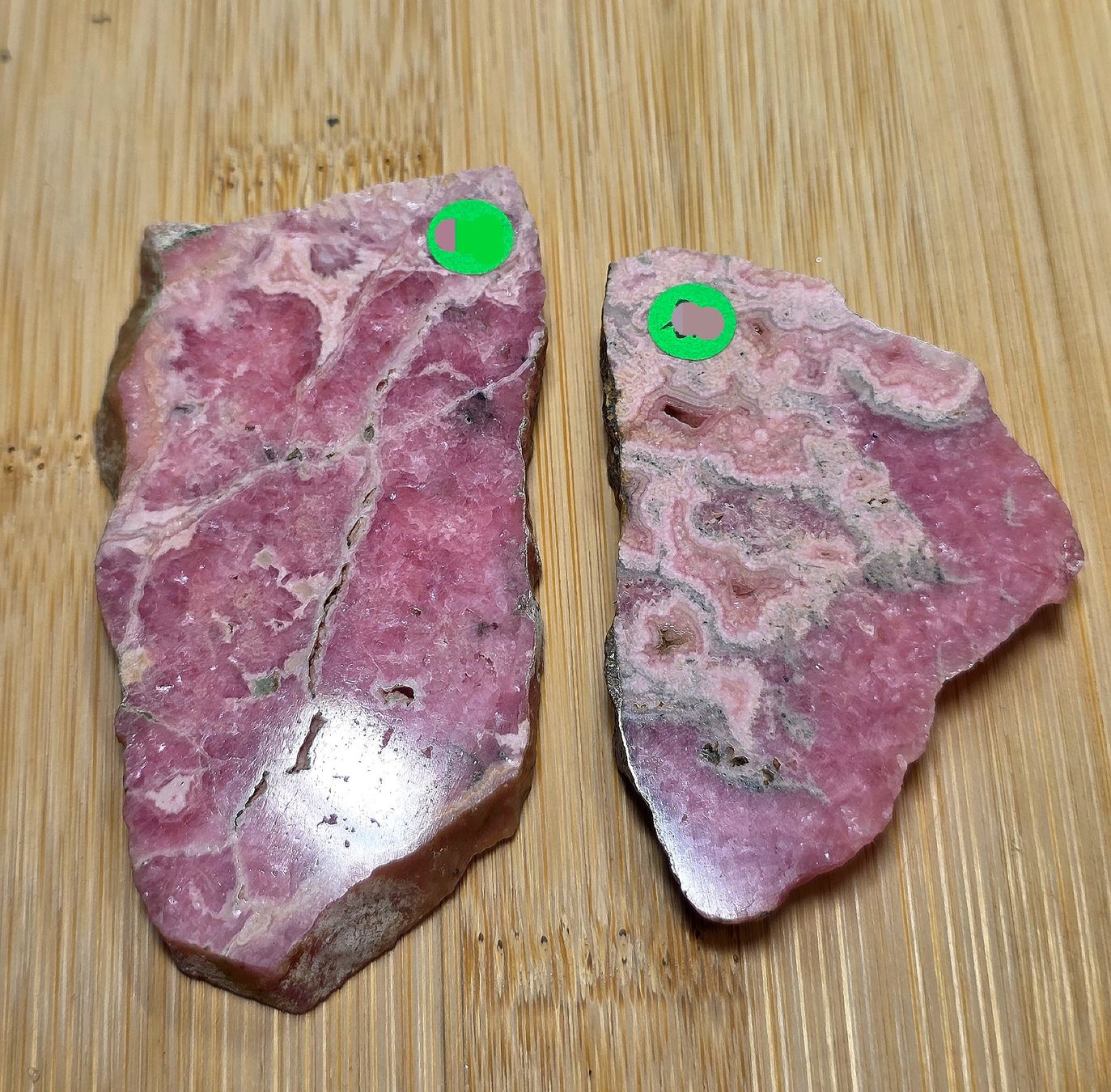 Minerali & Pietre curative: 2 Rhodochrosit Scheiben 95.06g – Nuovo e nell'imballaggio originale da Matzingen venduto da Shay_Crystalz 1